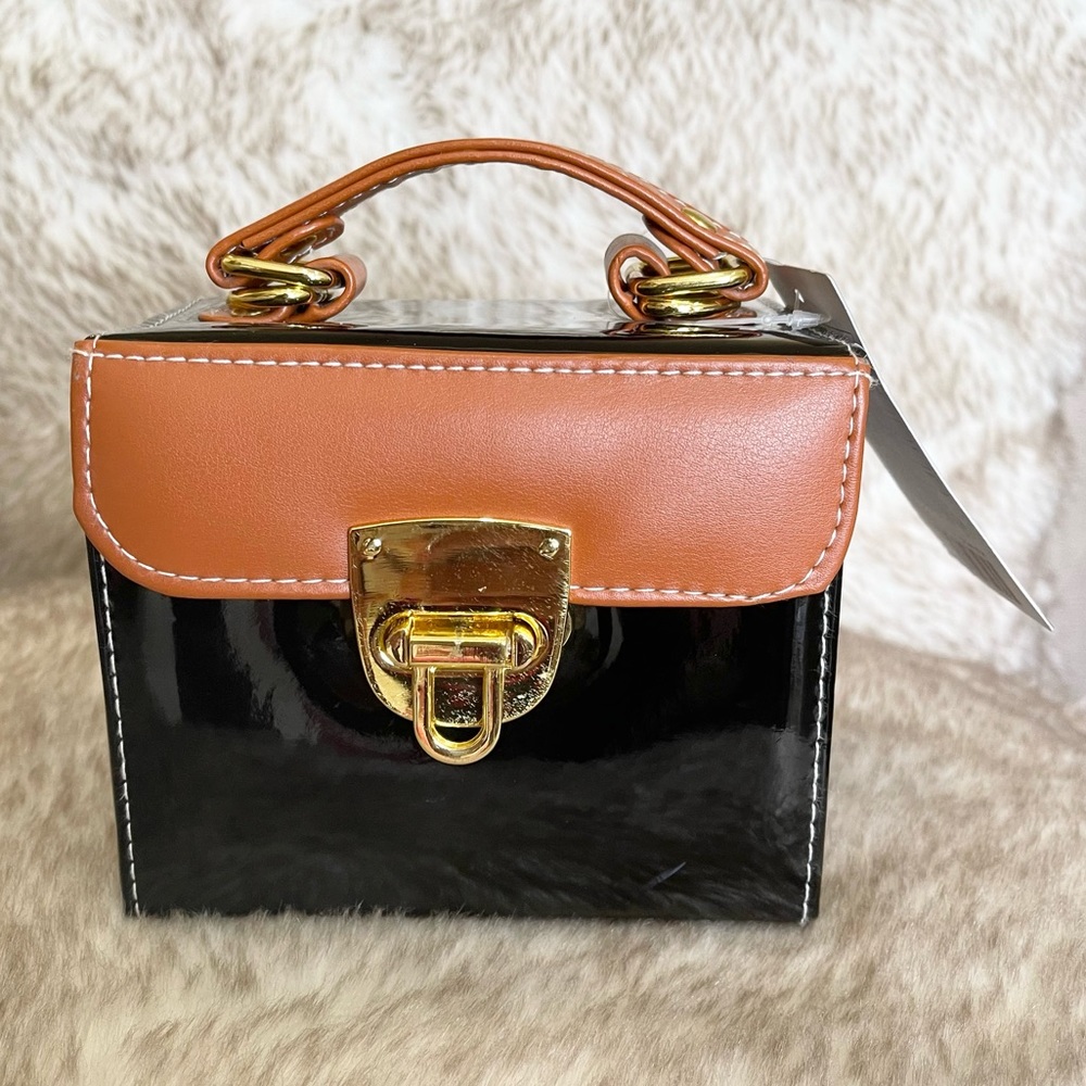 Cooperative Two-Toned Box Handbag